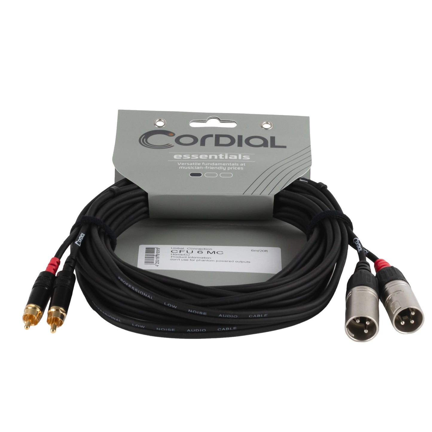 6m kabel RCA-XLR